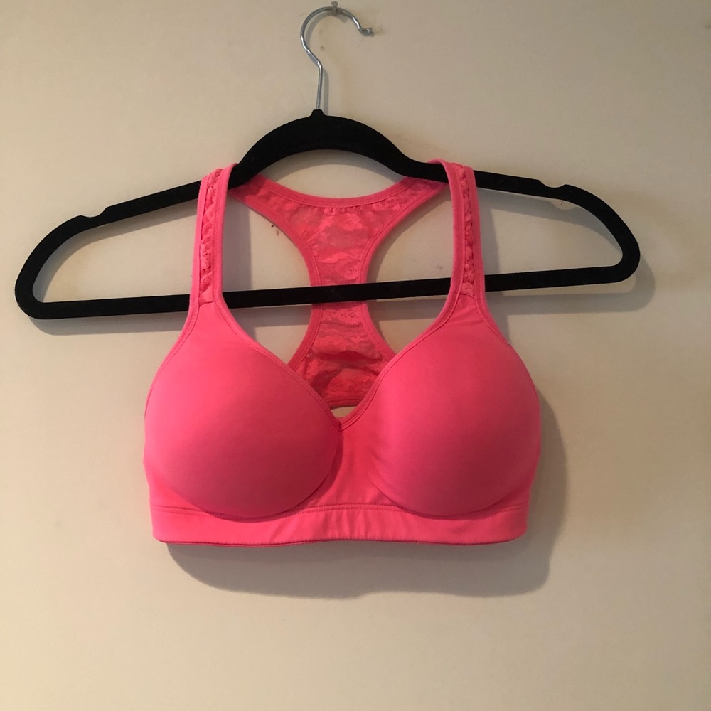 PINK padded sports bra